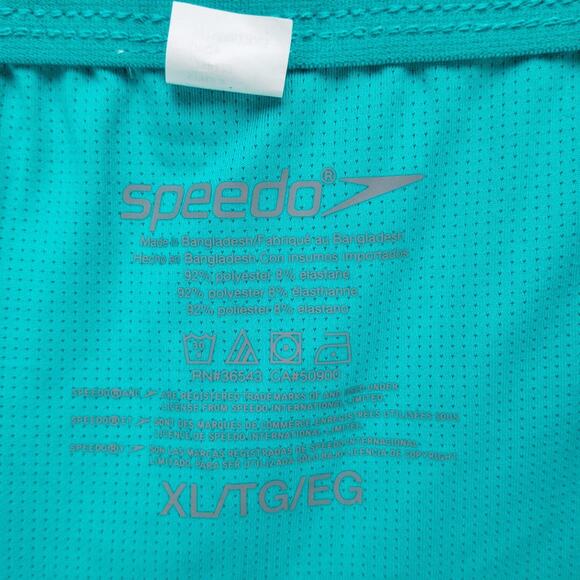 SPEEDO Lined Swim Trunks Lot of 2 Mens Men's XL Blue Green Pockets Drawstring - Picture 11 of 13